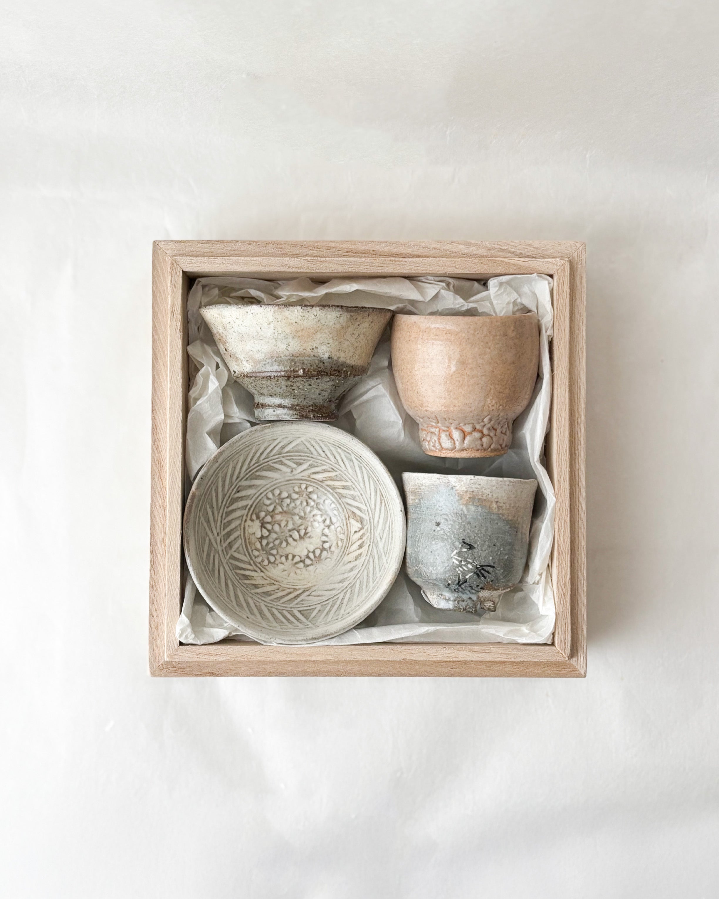 미니어처 다완 4종 세트