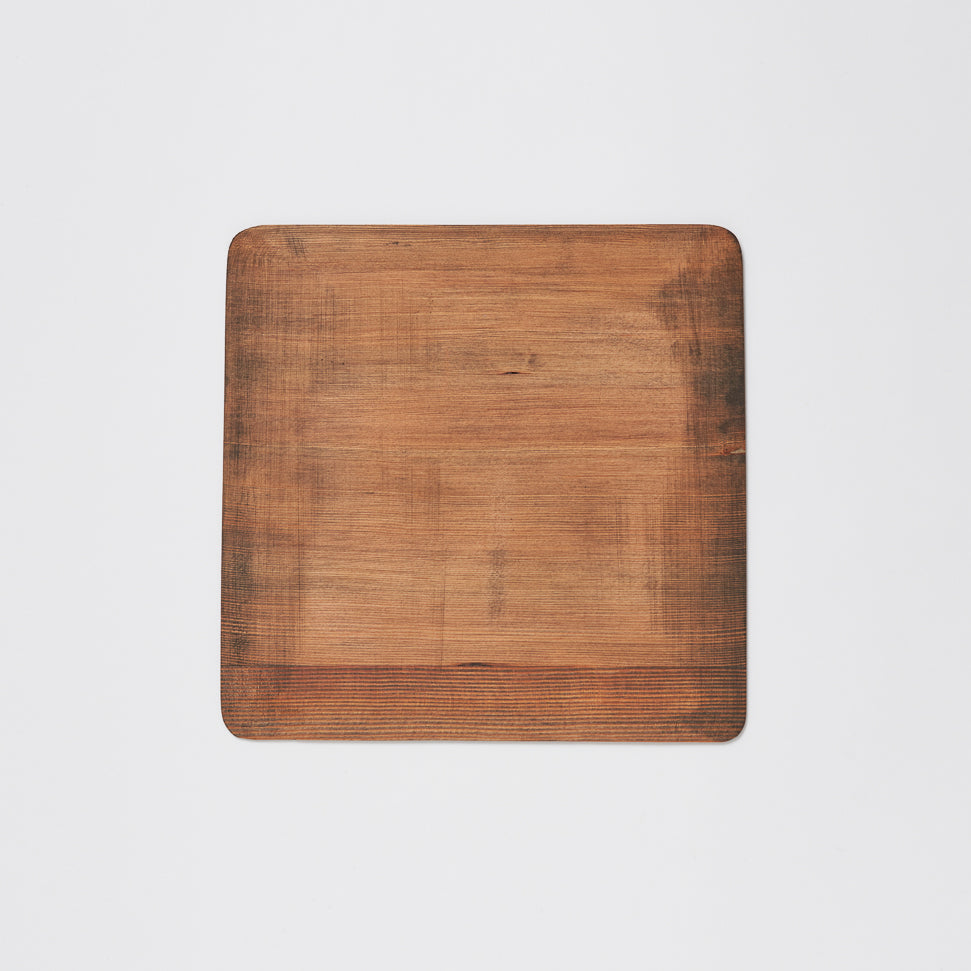 Wooden tray square