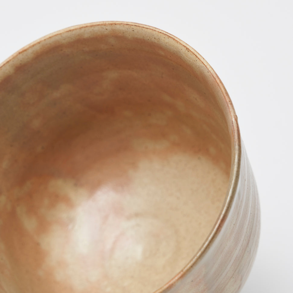 Crane tea bowl
